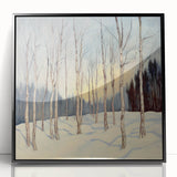 Tranquil Winter Birch Forest Wall Art - Canvas & Framed Print