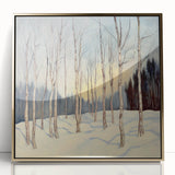 Tranquil Winter Birch Forest Wall Art - Canvas & Framed Print