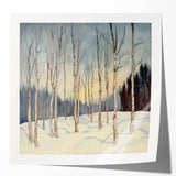 Tranquil Winter Birch Forest Wall Art - Canvas & Framed Print