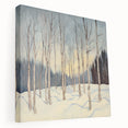 Tranquil Winter Birch Forest Wall Art - Canvas & Framed Print