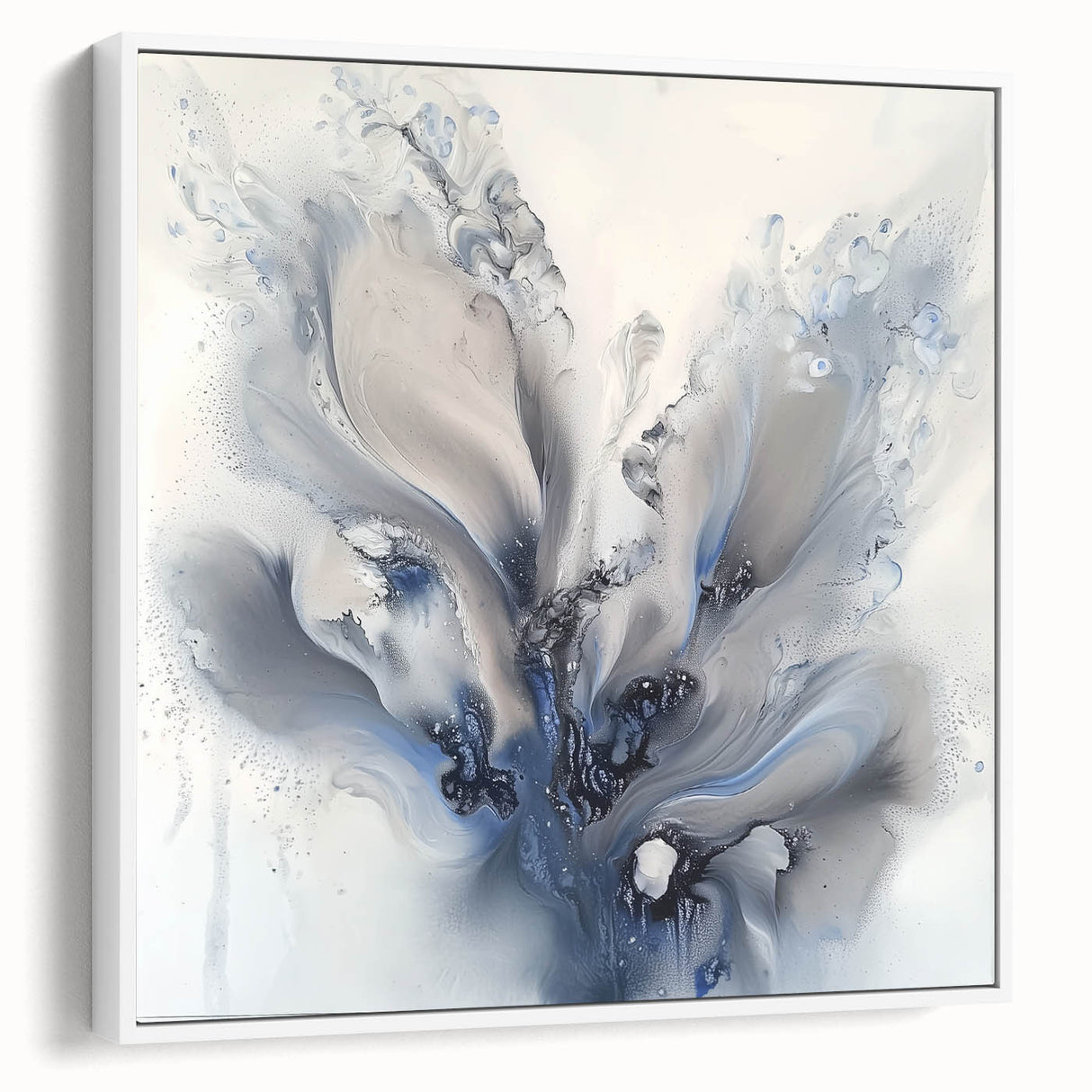 Elegant Abstract Living Room Wall Art - Modern Canvas & Framed Print