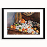 Paul Cézanne Still Life - Impressionist Fruit and Vase Wall Art Print