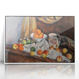 Paul Cézanne Still Life - Impressionist Fruit and Vase Wall Art Print