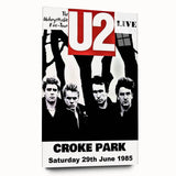 U2 1985 Unforgettable Fire Tour Concert Poster – Live at Croke Park