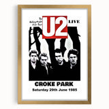 U2 1985 Unforgettable Fire Tour Concert Poster – Live at Croke Park
