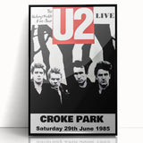U2 1985 Unforgettable Fire Tour Concert Poster – Live at Croke Park