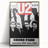 U2 1985 Unforgettable Fire Tour Concert Poster – Live at Croke Park