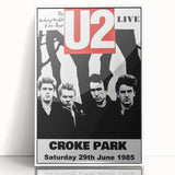 U2 1985 Unforgettable Fire Tour Concert Poster – Live at Croke Park