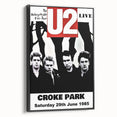 U2 1985 Unforgettable Fire Tour Concert Poster – Live at Croke Park