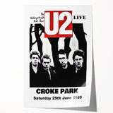 U2 1985 Unforgettable Fire Tour Concert Poster – Live at Croke Park