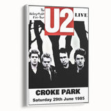 U2 1985 Unforgettable Fire Tour Concert Poster – Live at Croke Park