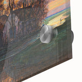 Modern Wall Art - Evening Glow Farm Landscape - Contemporary Art Print