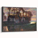 Modern Wall Art - Evening Glow Farm Landscape - Contemporary Art Print