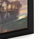 Modern Wall Art - Evening Glow Farm Landscape - Contemporary Art Print