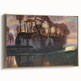 Modern Wall Art - Evening Glow Farm Landscape - Contemporary Art Print