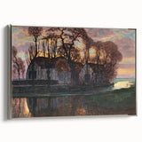 Modern Wall Art - Evening Glow Farm Landscape - Contemporary Art Print