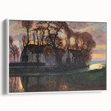 Modern Wall Art - Evening Glow Farm Landscape - Contemporary Art Print