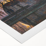 Modern Wall Art - Evening Glow Farm Landscape - Contemporary Art Print