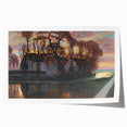 Modern Wall Art - Evening Glow Farm Landscape - Contemporary Art Print