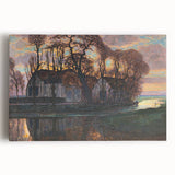Modern Wall Art - Evening Glow Farm Landscape - Contemporary Art Print