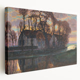 Modern Wall Art - Evening Glow Farm Landscape - Contemporary Art Print