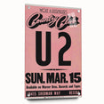 U2 1981 Concert Poster – Vintage Live Show at Country Club