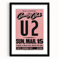U2 1981 Concert Poster – Vintage Live Show at Country Club