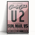 U2 1981 Concert Poster – Vintage Live Show at Country Club