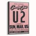 U2 1981 Concert Poster – Vintage Live Show at Country Club