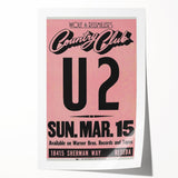 U2 1981 Concert Poster – Vintage Live Show at Country Club