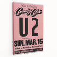 U2 1981 Concert Poster – Vintage Live Show at Country Club