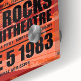 U2 Retro Poster Art - Vintage The War Tour 1983 Red Rocks Print