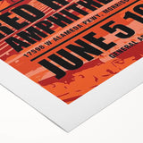 U2 Retro Poster Art - Vintage The War Tour 1983 Red Rocks Print