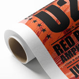 U2 Retro Poster Art - Vintage The War Tour 1983 Red Rocks Print