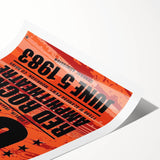 U2 Retro Poster Art - Vintage The War Tour 1983 Red Rocks Print