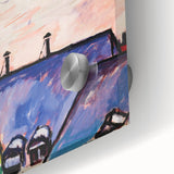 Modern Wall Art - Clouds Over Rooftops | Contemporary Art Print