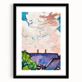 Modern Wall Art - Clouds Over Rooftops | Contemporary Art Print
