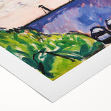 Modern Wall Art - Clouds Over Rooftops | Contemporary Art Print