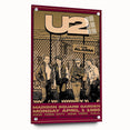 U2 The Unforgettable Fire Tour 1985 Poster Retro Canvas Print