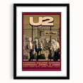 U2 The Unforgettable Fire Tour 1985 Poster Retro Canvas Print
