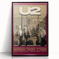 U2 The Unforgettable Fire Tour 1985 Poster Retro Canvas Print