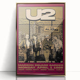 U2 The Unforgettable Fire Tour 1985 Poster Retro Canvas Print
