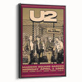 U2 The Unforgettable Fire Tour 1985 Poster Retro Canvas Print