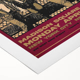 U2 The Unforgettable Fire Tour 1985 Poster Retro Canvas Print