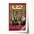 U2 The Unforgettable Fire Tour 1985 Poster Retro Canvas Print