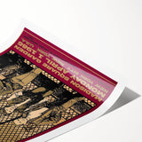 U2 The Unforgettable Fire Tour 1985 Poster Retro Canvas Print