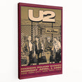 U2 The Unforgettable Fire Tour 1985 Poster Retro Canvas Print