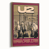 U2 The Unforgettable Fire Tour 1985 Poster Retro Canvas Print