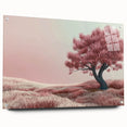 Dreamy Pink Tree Living Room Wall Art - Canvas & Framed Print