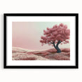 Dreamy Pink Tree Living Room Wall Art - Canvas & Framed Print